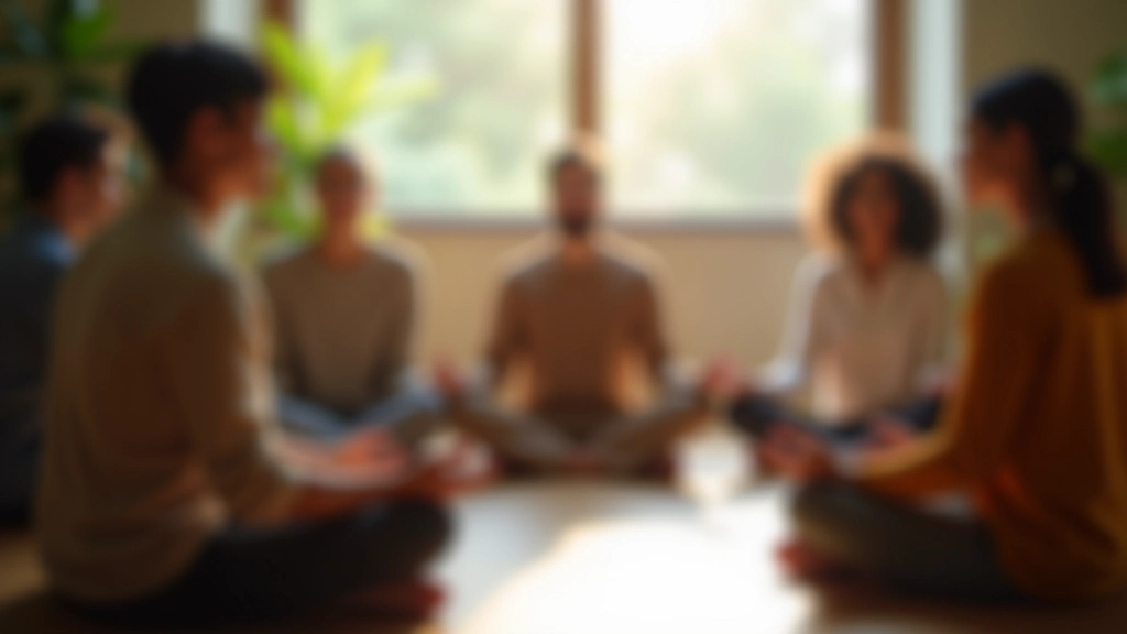 Group meditation session